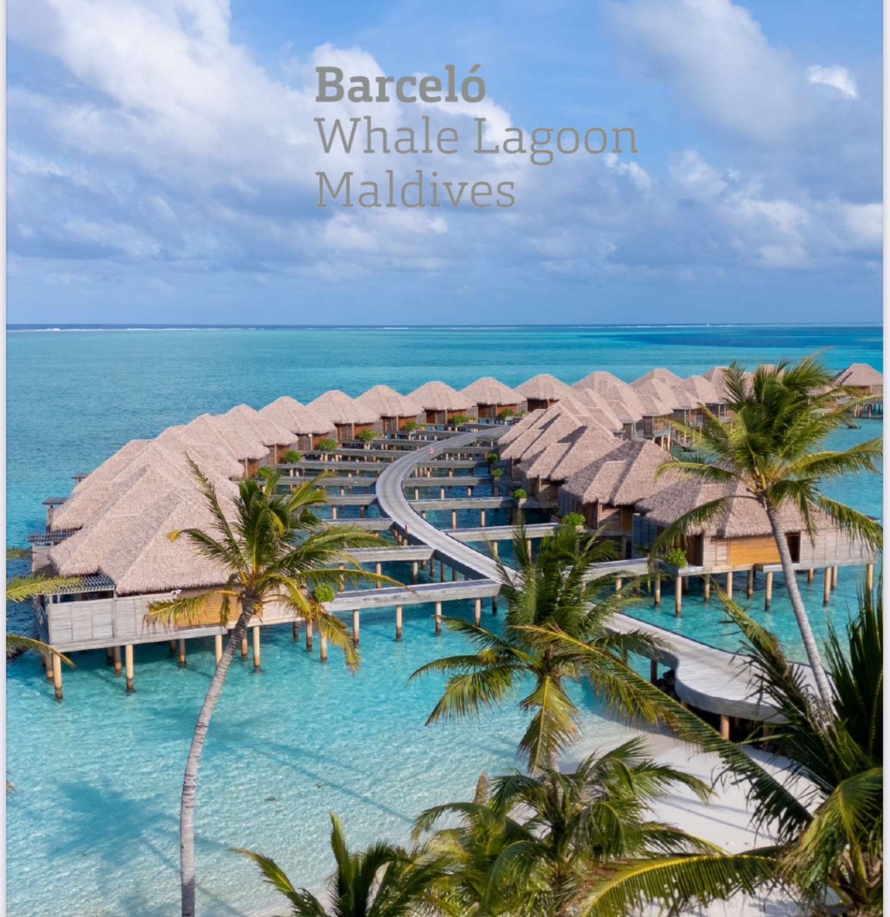 แพ็คเกจ รีสอร์ทส่วนตัว Barcelo Whale Lagoon Maldives นั่ง Seaplane